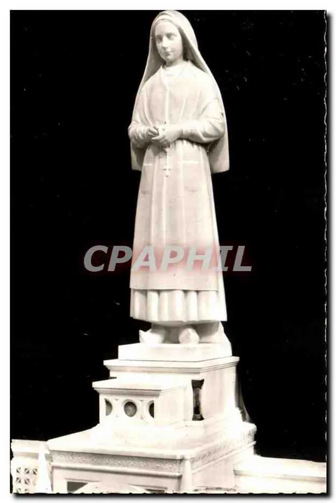 Statue der Heiligen Bernadette — Pfarrkirche von Lourdes — Ausgabe der Pfarrgemeinde Lourdes - Vorderseite