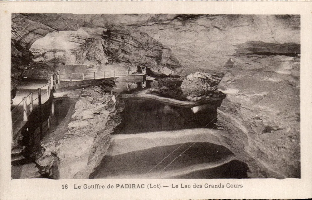 Die Höhle von PADIRAC (Lot) — Der See der Grands Gours — n°16 - Vorderseite