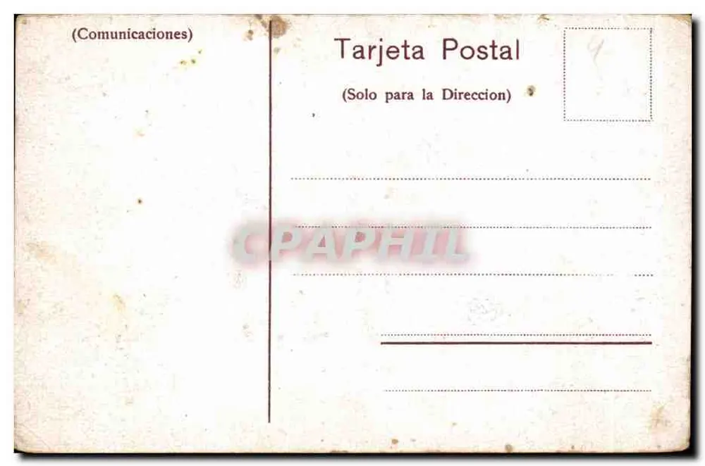 Iquique, Infanterie-Kaserne — Eigentum der Verleger Mattensohn & Grimm, Valparaíso. Nr. 4113 - Rückseite