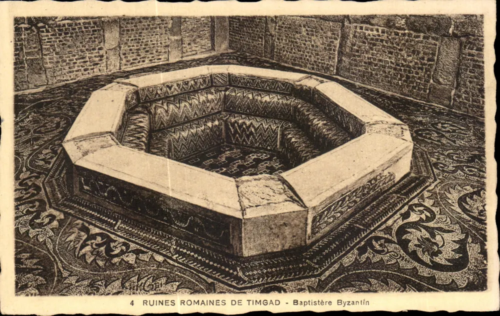 Römische Ruinen von Timgad - Byzantinisches Taufbecken — Sonderausgabe des Museums - Vorderseite