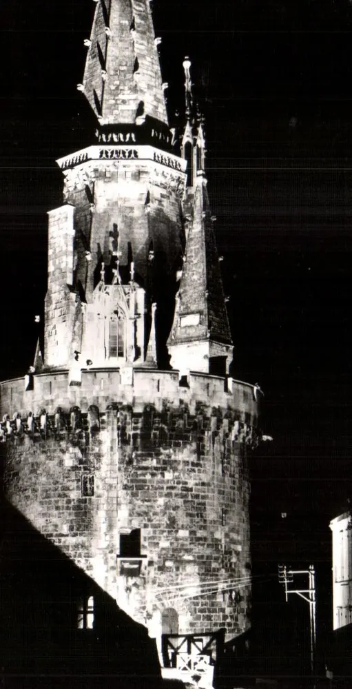 La Rochelle — Beleuchtung der Tour des Quatre Sergents — Künstlerische Ausgaben Marius Corière, Niort - Vorderseite