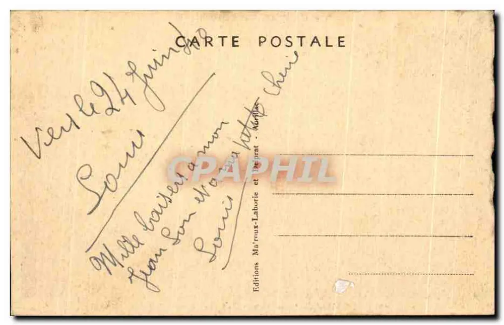 Das pittoreske Cantal — Viadukt und Brücke Rouffet — Linie von Aurillac nach Mauriac, n°935 - Rückseite