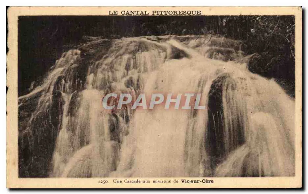 Wasserfall — Aussicht von Vic-sur-Cère — Verlag Maîroux-Laborie - Vorderseite