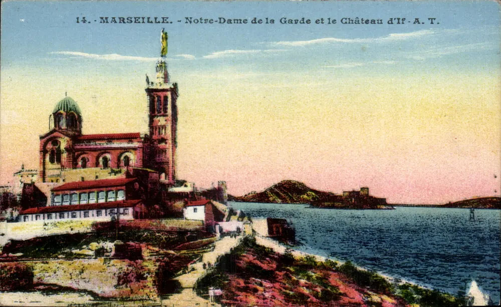 Marseille - Notre-Dame de la Garde und das Schloss If - A.T. - Vorderseite