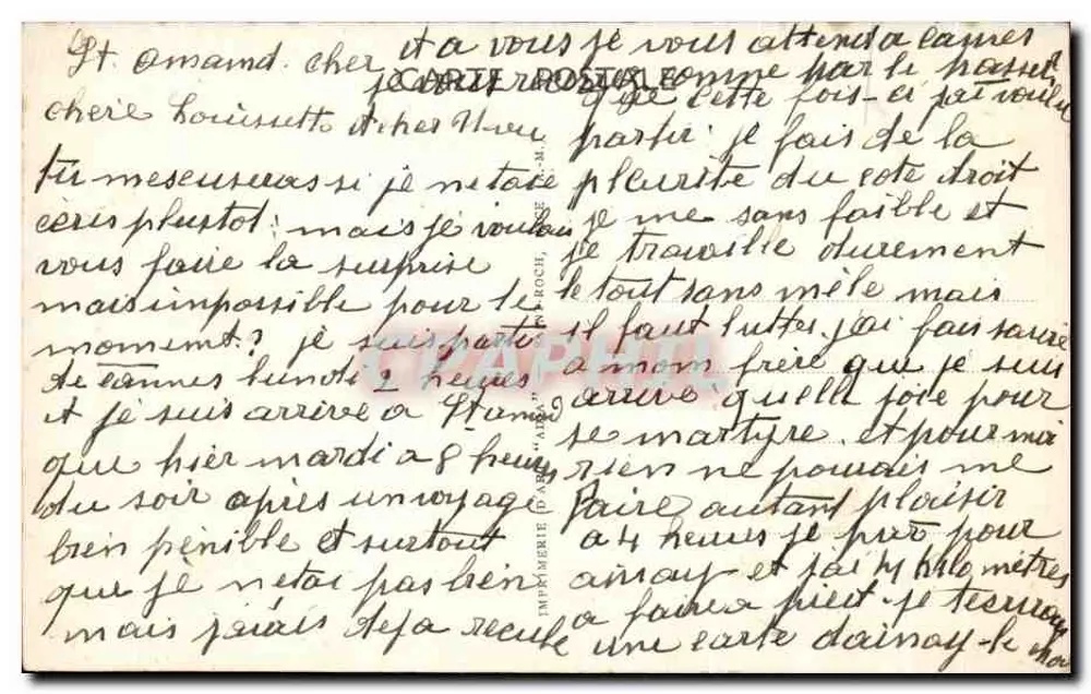 CANNES — A Praia da Croisette — editor Adlia, n° 132 - Verso
