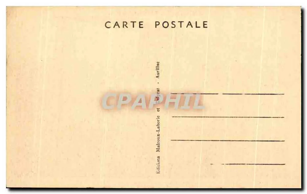 Le Cantal Pittoresque — O Viaduto e a Vale em Garabit — Edições Malroux-Laborie, Aurillac - Verso