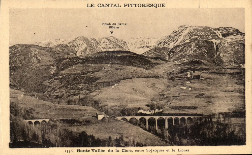 Plomb du Cantal — 1858 m — Hochtal der Cère, zwischen St-Jacques und Lioran — Verlag: Malroux-Laborie, Aurillac - Vorderseite