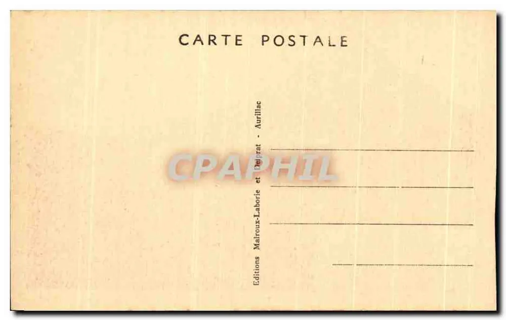 Le Puy-Mary aus Sicht der Fours de Peyre-Arse — Das pittoreske Cantal — Éditions Maïroux-Laborie et Delaprat, Aurillac - Rückseite