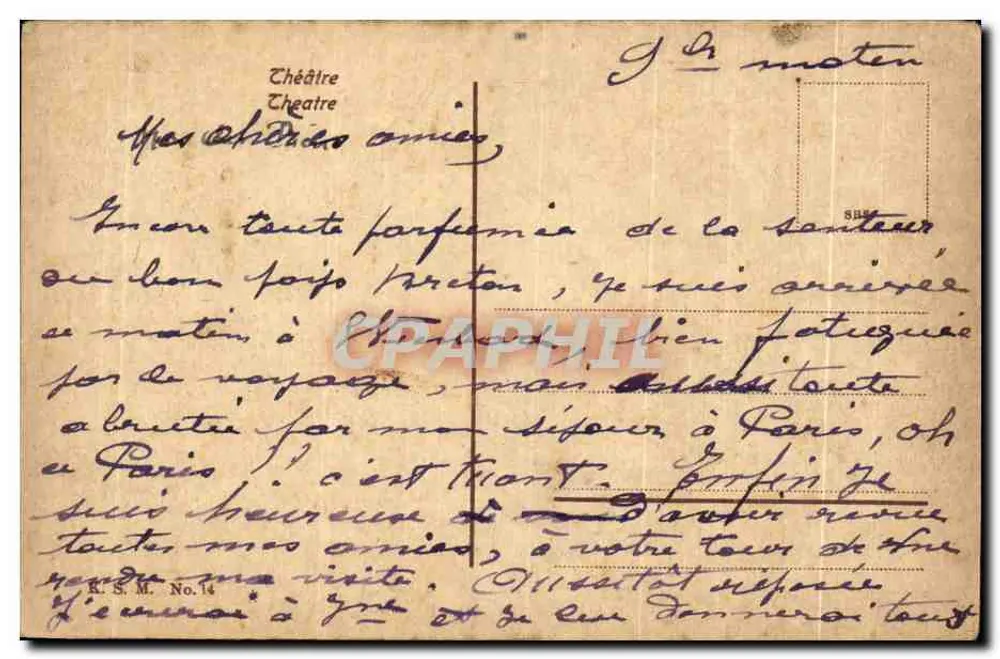 Wiesbaden, Teatro — editor K.S.M. Número 14 - Verso