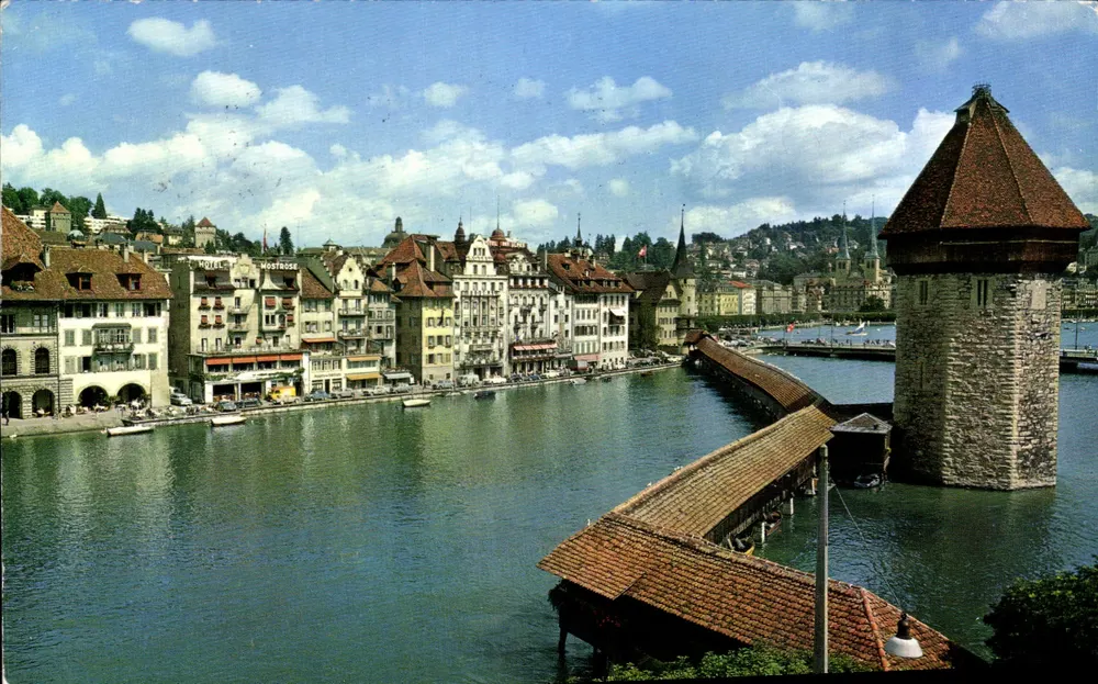 Luzern, Kapellbrücke com Wasserturm — n° 507 - Frente