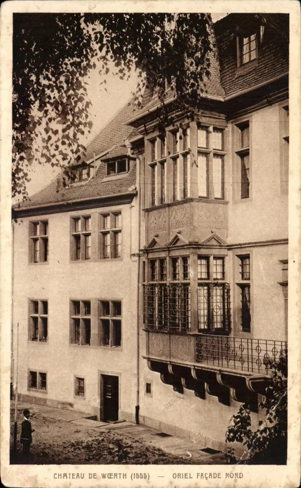 Château de Wèrth — Oriel façade nord — éditeur impr. à Wèrth - Anverso