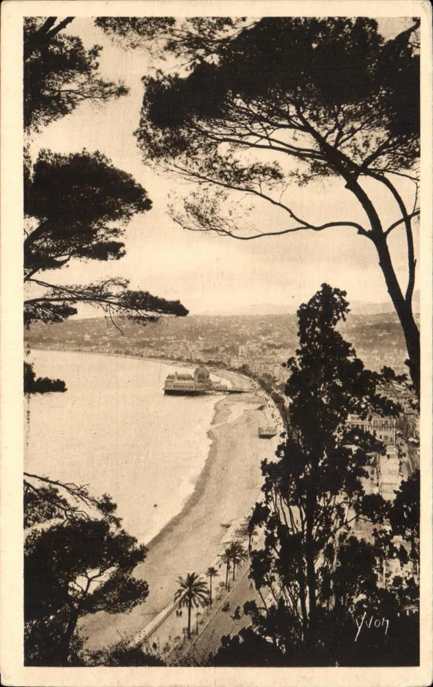 Vista panorâmica de Nice — vista do Castelo — edição Yvoh - Frente