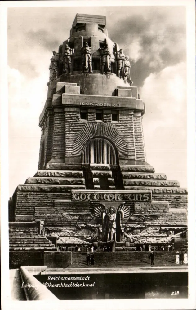 Leipzig - Reichsmessestadt Volkerschlachtdenkmal — Verlag ECHTS FOTOGRAFIE, n° 228 - Vorderseite