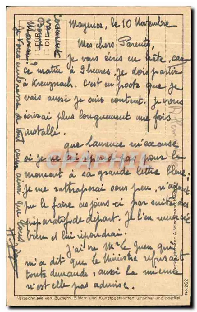 Mulher protegendo seu filho em uma barca — Karl Bayrpp — edição Hermann A. Wiedemann - Verso