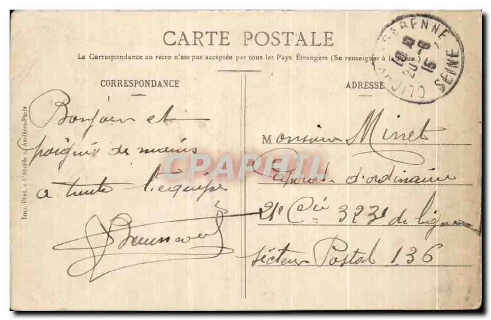 Annières-Clichy — Tierfriedhof — Mittelgang — L'Abuille - Rückseite