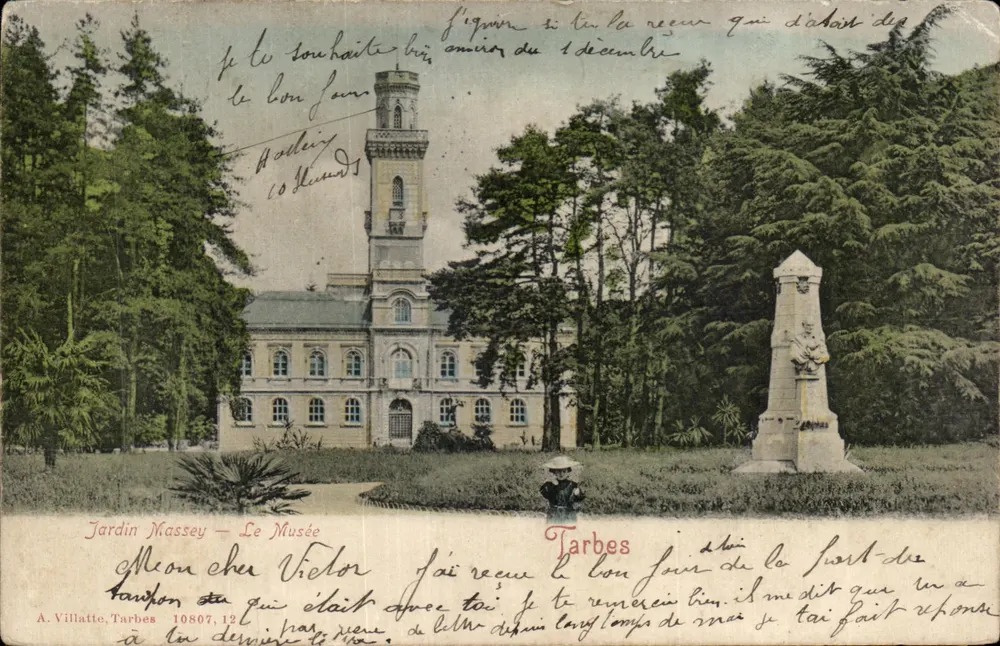 Giardino Massey — Il Museo — A. Villatte, Tarbes 10807, 12 - Recto
