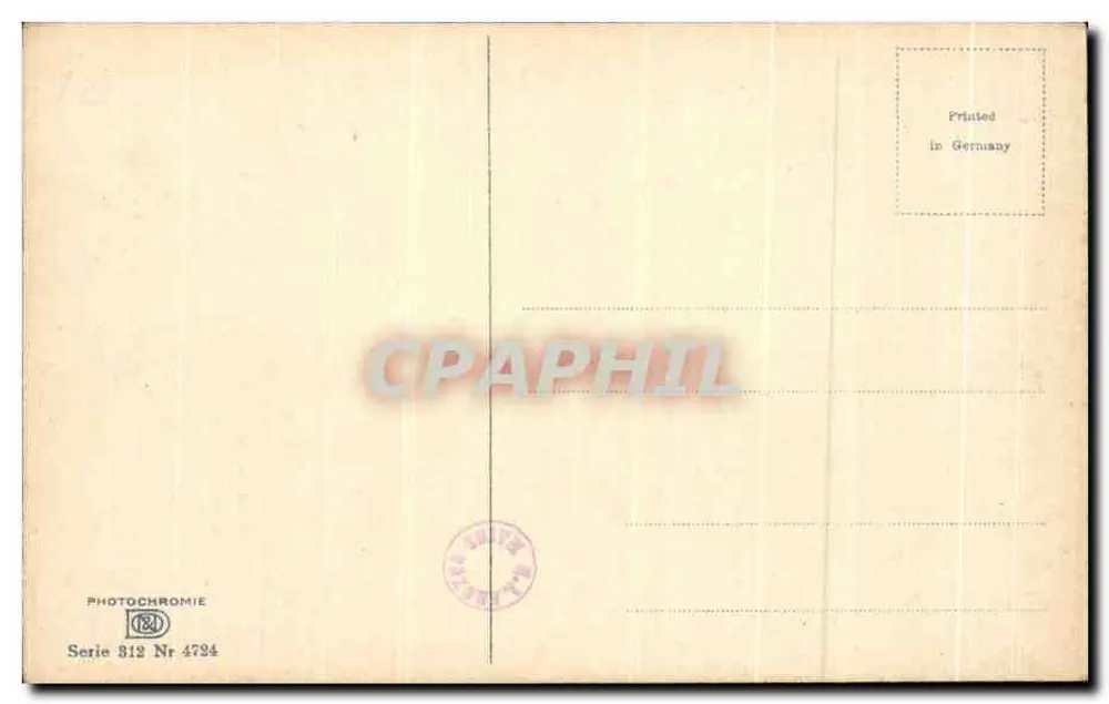 Młoda dziewczyna z kozami — Jesień — Photochromie, seria 312, nr 4734 - Rewers