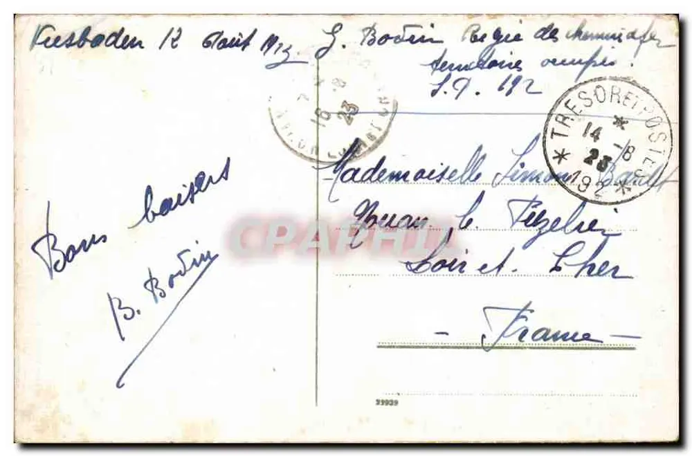 Wiesbaden - Igreja de Lutero — editor não visível - Verso