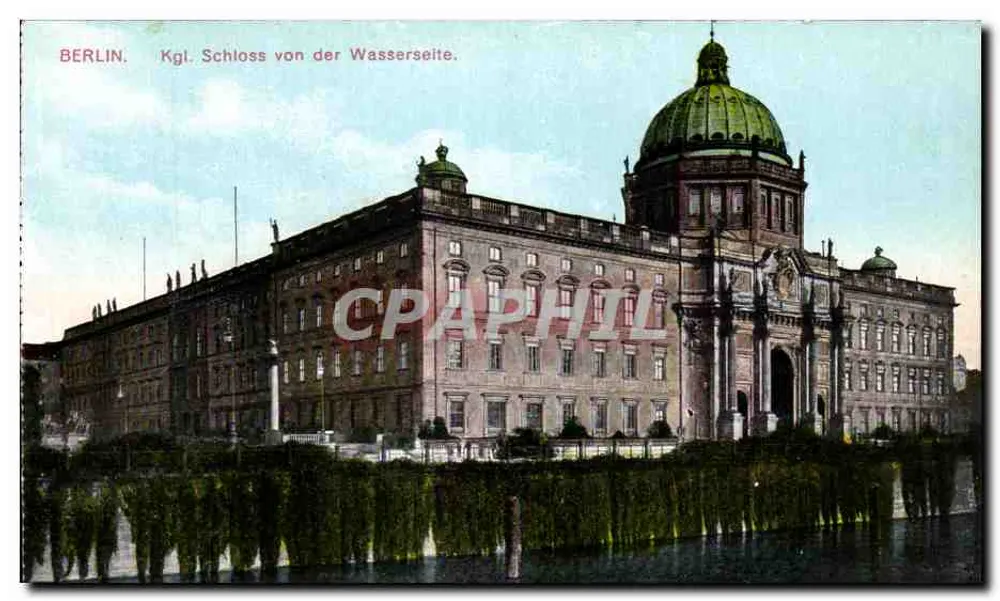 Berlin — Ansicht des Königspalastes von der Uferseite - Vorderseite