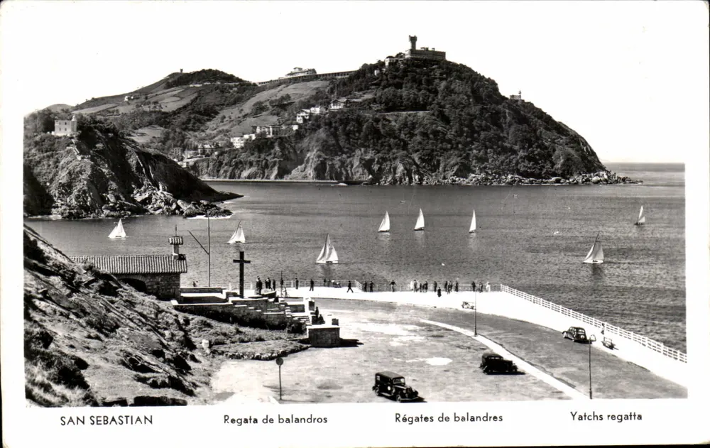 San Sebastián — Regatas de balandres — editor não visível - Frente