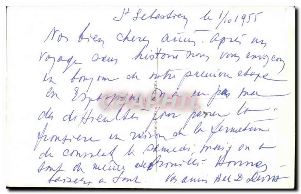 San Sebastián — Regatas de balandres — editor não visível - Verso
