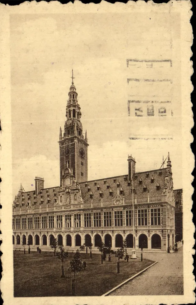 Biblioteca da Universidade - Facha principal — Louvain — Édit. Bureau de Presse, 116, Boulevard de Namur - Frente