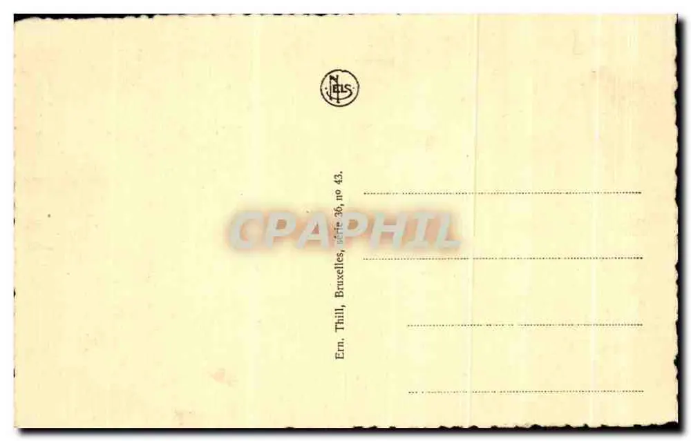 Biblioteca da Universidade — Louvain — editor Adus, n° 43 - Verso