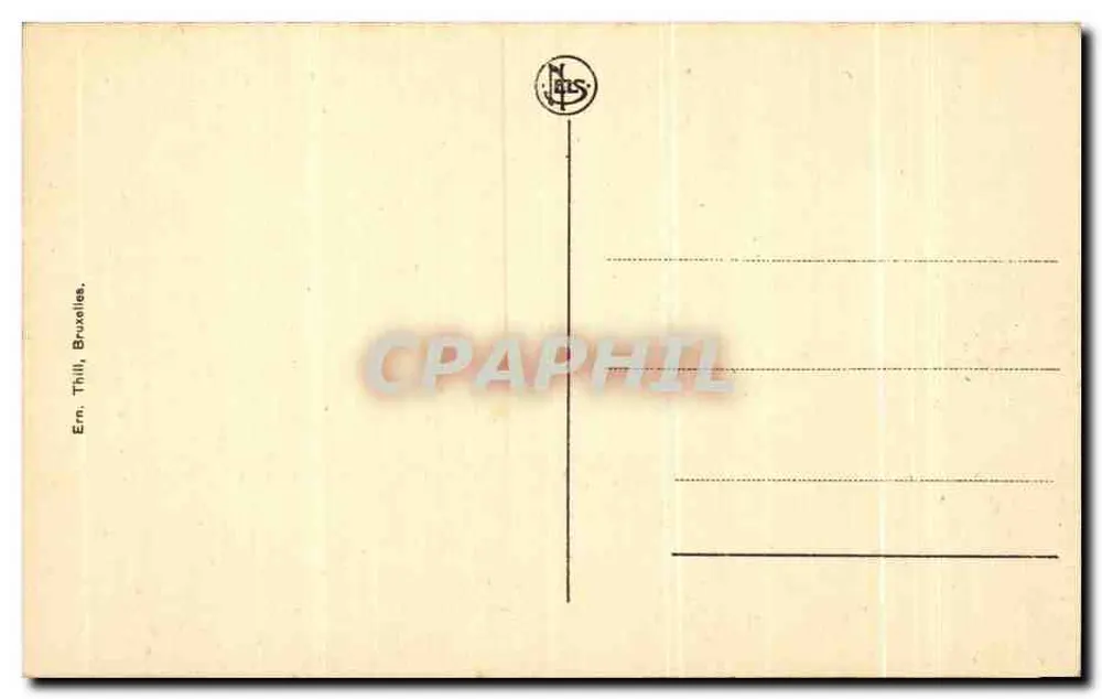 Louvain — Hotel de Ville — editor N. Thill, Bruxelles - Verso