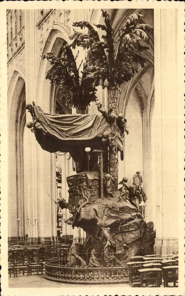 Igreja de São Pedro — Cadeira da Verdade — Em. Thill, Bruxelas, série 36, n° 61 - Frente