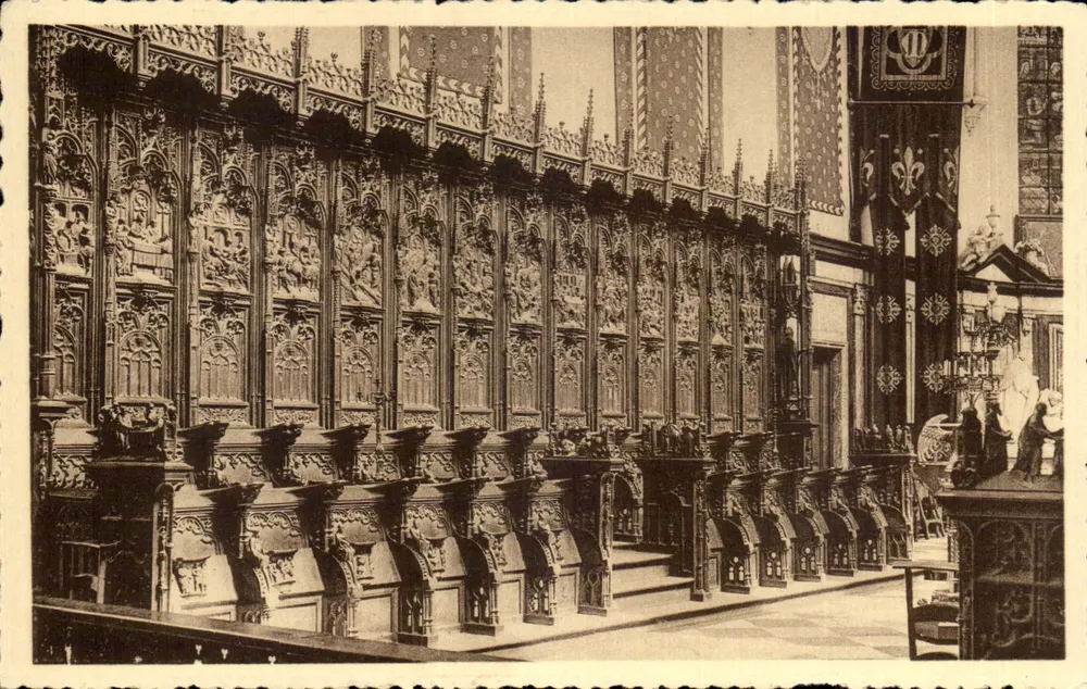 Kirche Sainte-Gertrude - Die Stühle — Verlag Em. Thill, Brüssel, n° 36 - Vorderseite