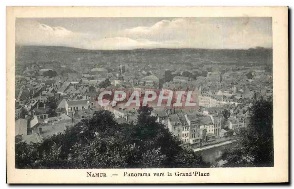 Namur — Panorama em direção à Grand'Place - Frente
