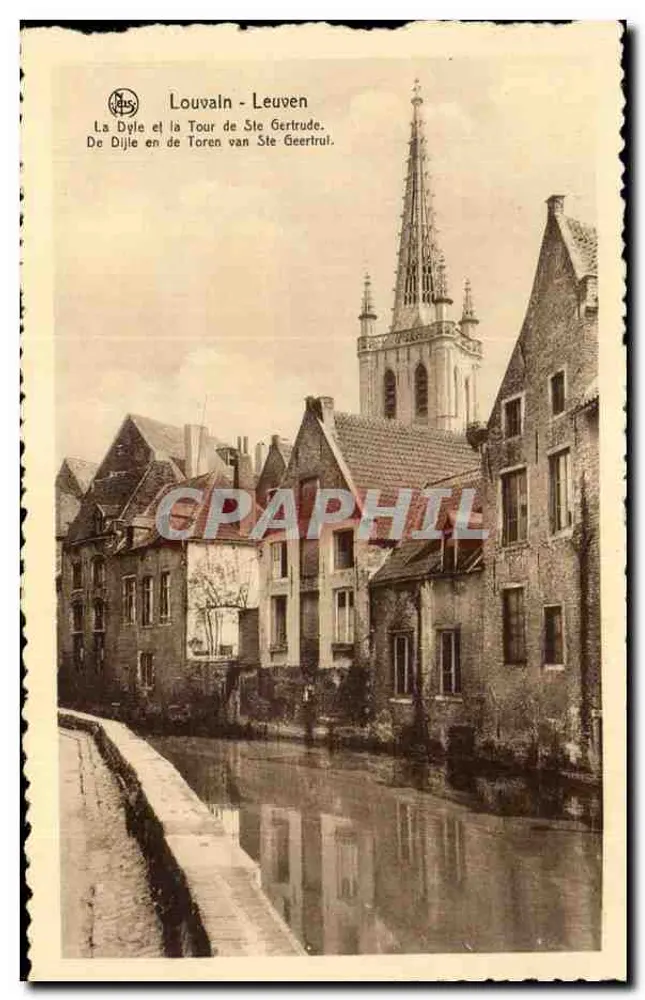 Die Dyle und die Ste Gertrude-Turm — Louvain - Leuven — Nels - Vorderseite