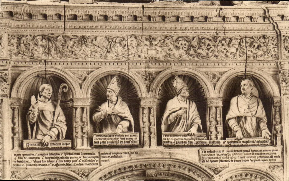 Die Heiligen von Solesmes — Die vier Doktoren des Grabmals von Notre-Dame (1553) — Ausgabe der « Amis de Solesmes » - Vorderseite