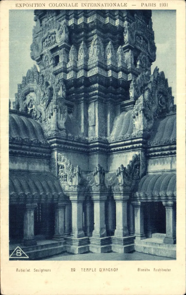 Tempel von Angkor — Internationale Kolonialausstellung — Paris 1931 - Vorderseite
