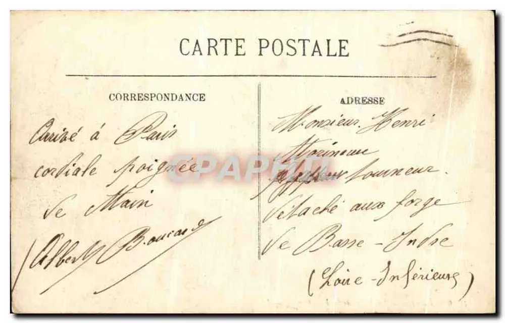 Paris — A Praça da República — LL. — 1929 - Verso