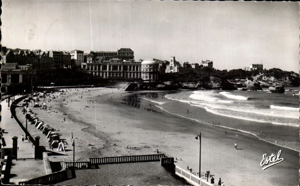 Biarritz — A Grande Praia — Edições d'Estel, n°3407 - Frente