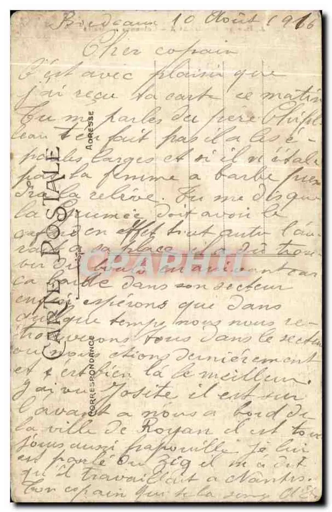 Bordeaux — Colunas Rostrais — A.H. - 37 - Verso