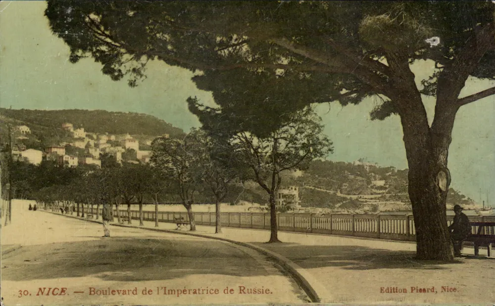 Nice — Boulevard da Imperatriz da Rússia — Edição Pieiard, Nice - Frente