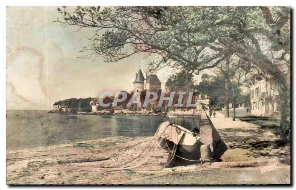 Pornic (Loire-Atlantique) — Schloss und Promenade von Petit Nice — Édition de l'Imprimerie Pierron - Vorderseite