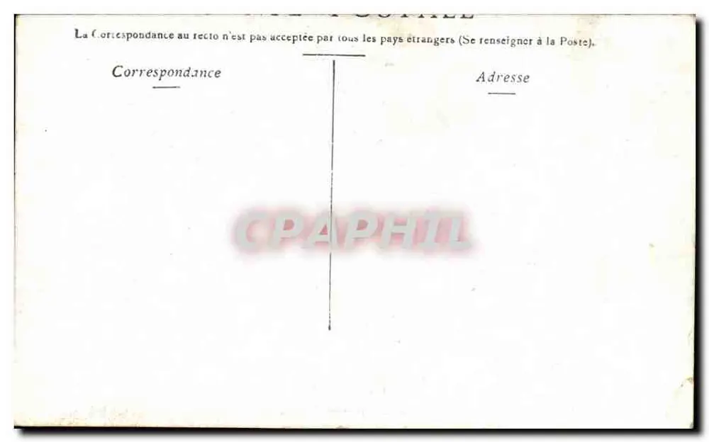 Bourges — O CASTELO D'ÁGUA. — Editor: TAEPER, PARIS. - Verso