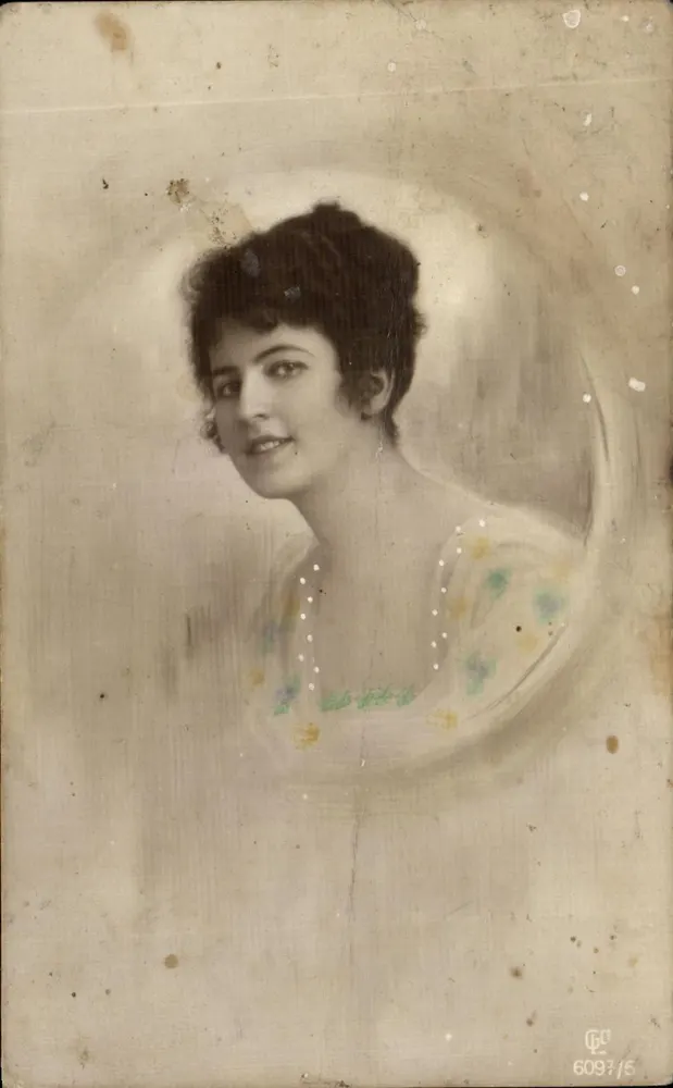 Portrait d'une jeune femme — éditeur CGF, n° de série 6097/5 - Vorderseite