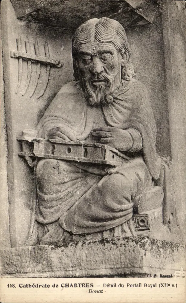 Kathedrale von CHARTRES — Detail des Königstor (12. Jahrhundert) — Donat - Vorderseite