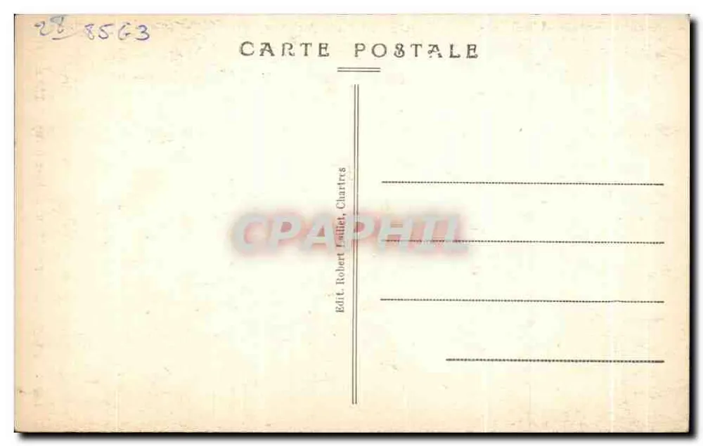 Cathédrale de CHARTRES — Portail Royal (XIIe siècle). La Musique - Rückseite