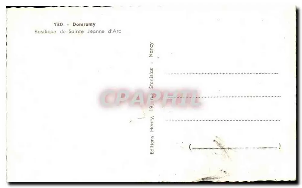 Basílica de Santa Joana d'Arco — Domrémy — Editor HUEDER - Verso