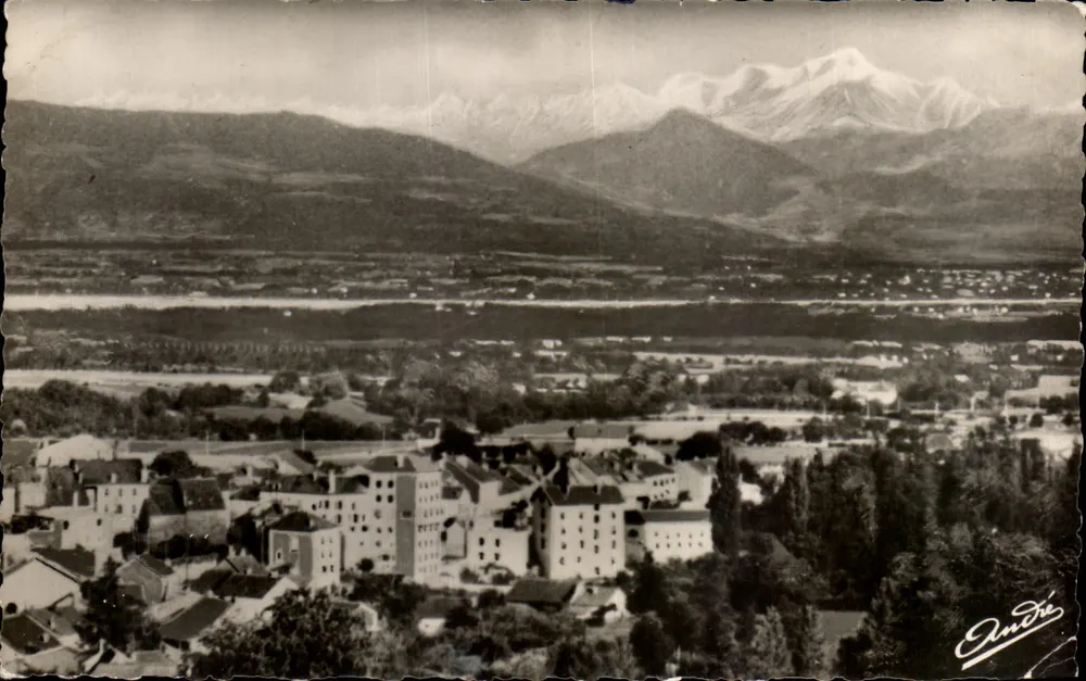 Chamonix — Visão geral e o Monte Branco — Edição de Arte Grenoble - Frente