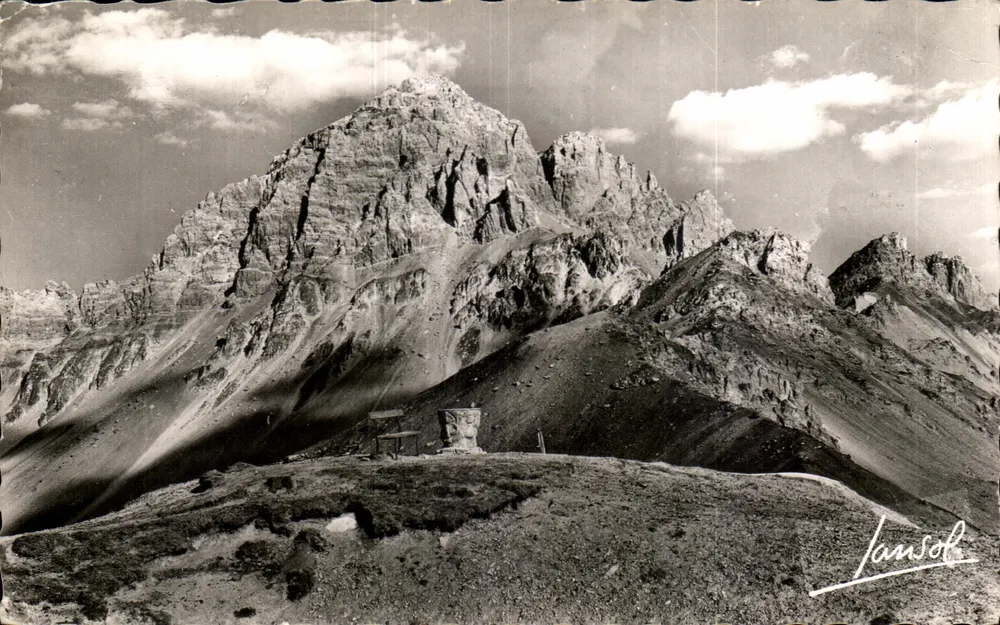 Le Grand Galibier — Panoramablick — Jansol - Vorderseite