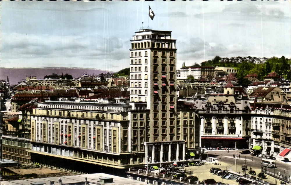 Lausanne — La Tour Métropole Bel-Air — Editions G. JACQUET - Genf, n°7.406 - Vorderseite