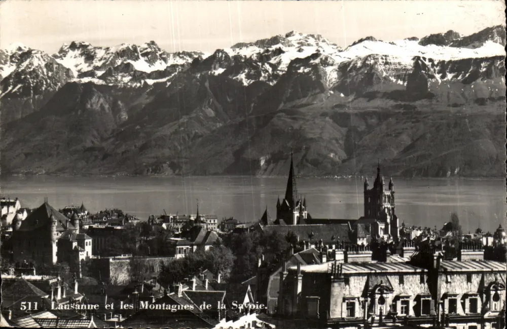 Lausanne und die Berge der Savoyen — Phot. Sartori, n° 511 - Vorderseite