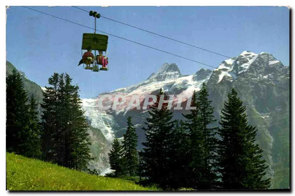 Schneeberg — Seilbahn über einen Gletscher — Verlag nicht erkennbar - Vorderseite