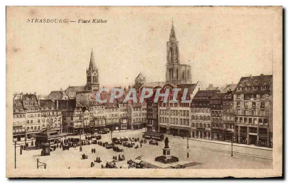 Estrasburgo — Praça Kléber — editora não identificada - Frente